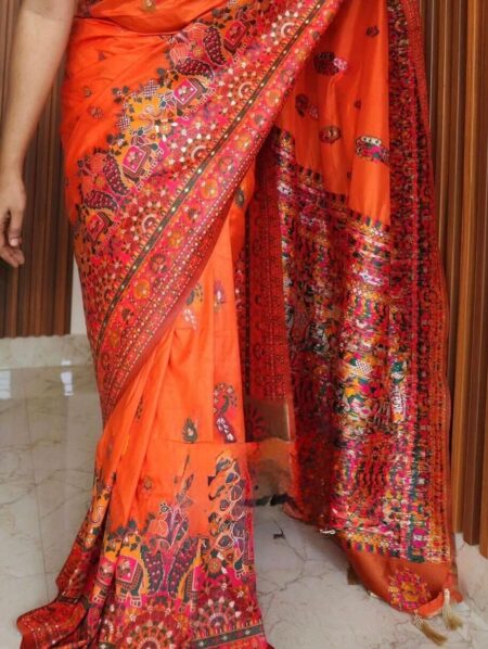 Pure n Soft Rajwadi Pashmina Silk Weaving Saree