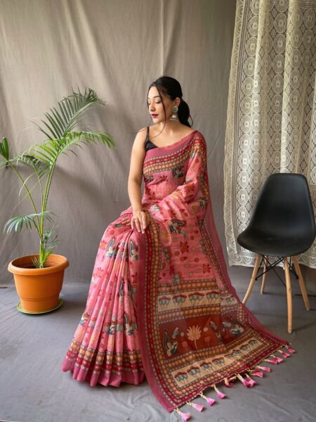 Malai Cotton Saree